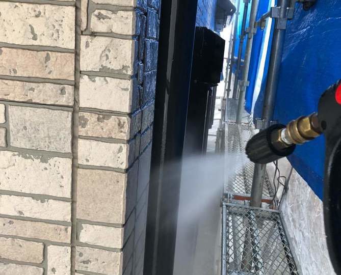 外壁　高圧水洗浄